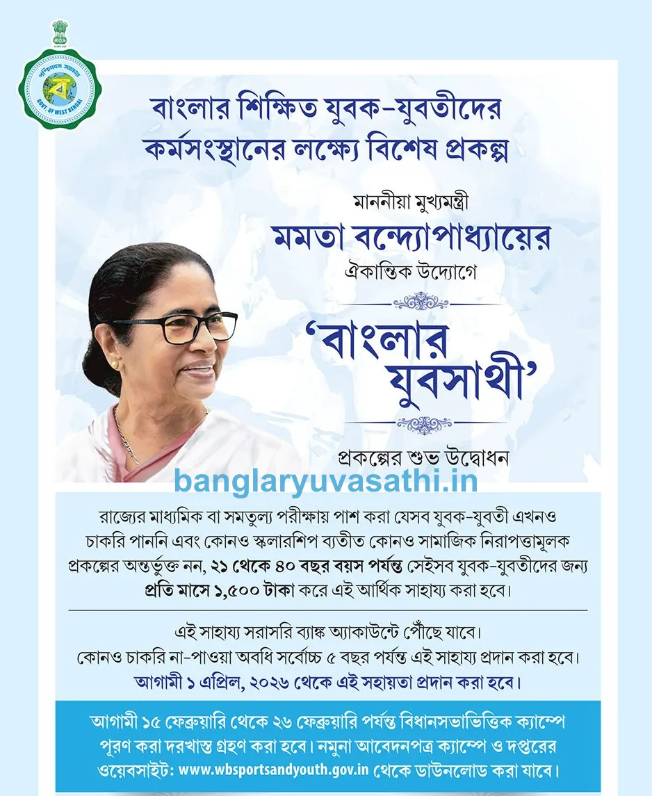 West Bengal Banglar Yuba Sathi Scheme 2026